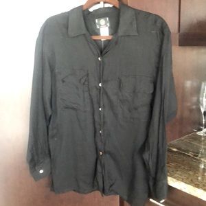 A black dress shirt by KENZO